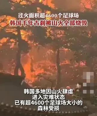 韩国这次彻底破防了，证明自己是宇宙中心的古刹都被烧没了
 韩国对于这些千年文化很