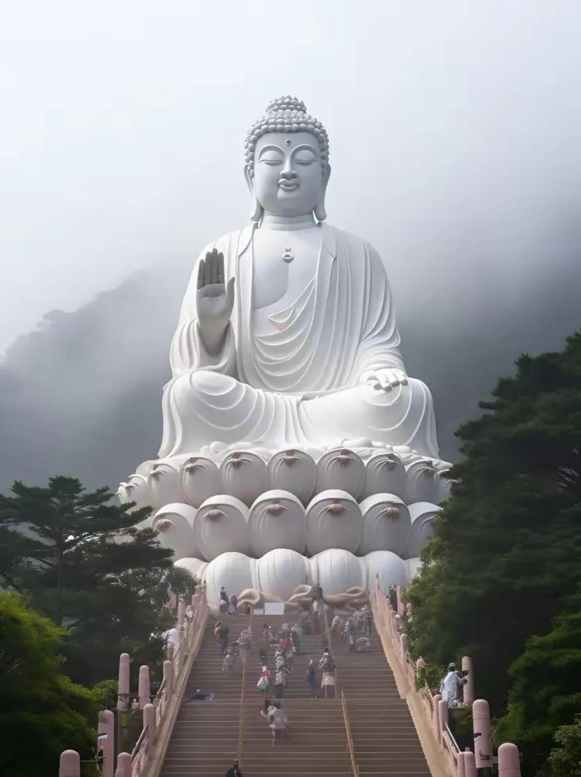 看见大佛，说明好事要来了，并且是双喜临门，赶紧做好准备签收吧！