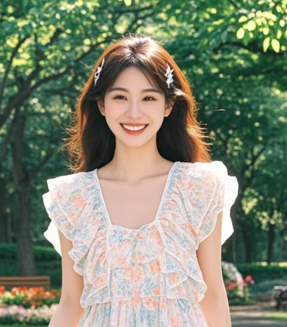 你以为她在散步？其实是全网最火穿搭现场