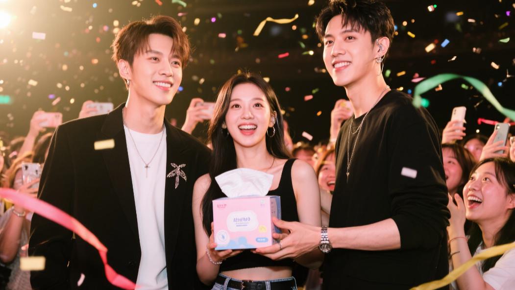 黄子韬生日会徐艺洋惊喜现身，送粉丝卫生巾