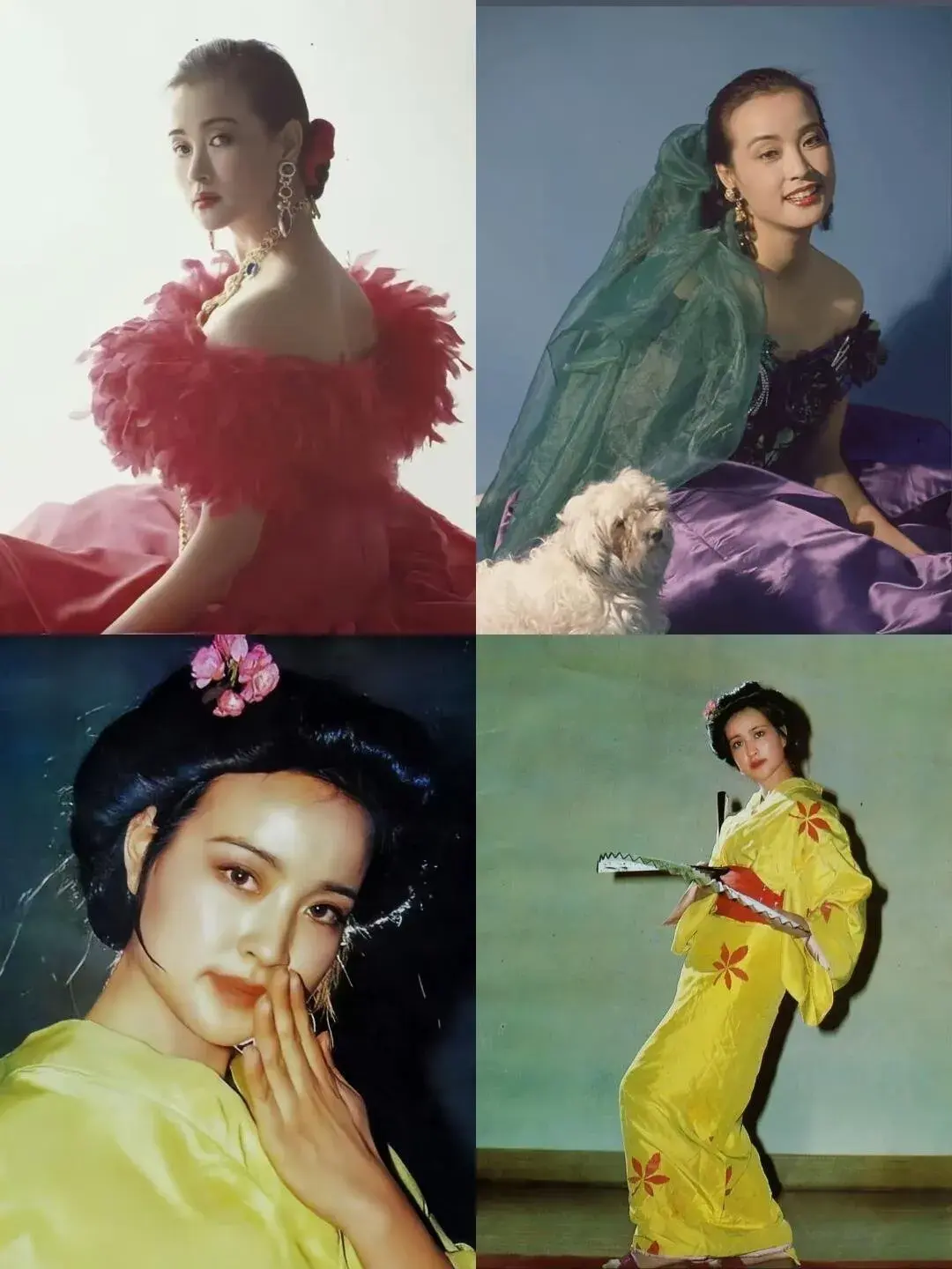 刘晓庆年轻时真的是大女主长相，她的一生也是大女主的一生吧！

