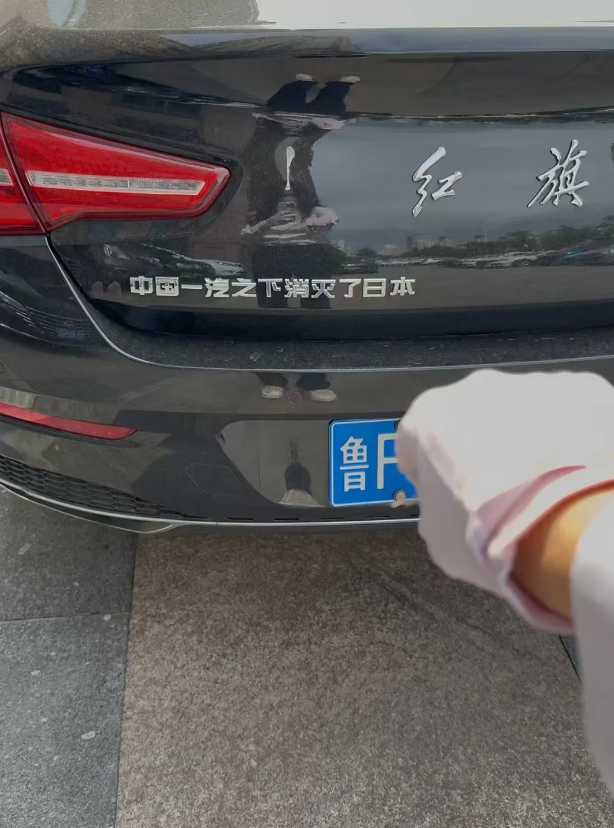 这一位大哥绝对真爱国！