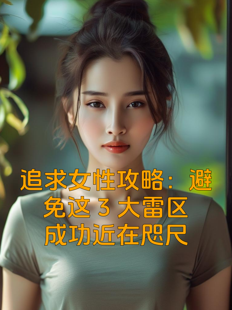 追求女性攻略：避免这3大雷区，成功近在咫尺