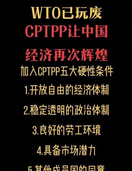 现在有许多人对能否成功加入cpttp失去信心。人家订了这么多杂七杂八的规矩，什么
