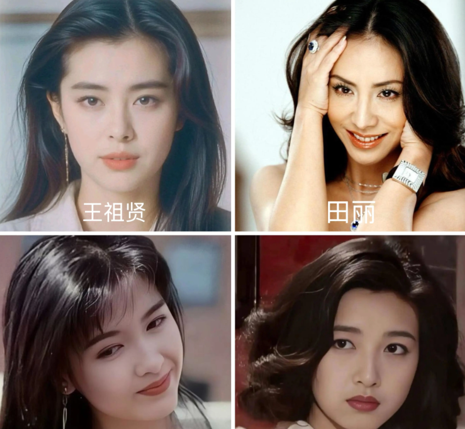 巅峰颜值+身材+气质综合而论，67年4位女明星王祖贤、田丽、周慧敏、江珊，谁是你