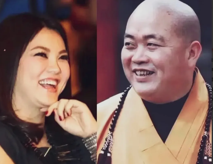 释永信出事，
李湘却上了热搜，这次不是因为
吻手礼，而是他俩的
身材都太肥胖了。