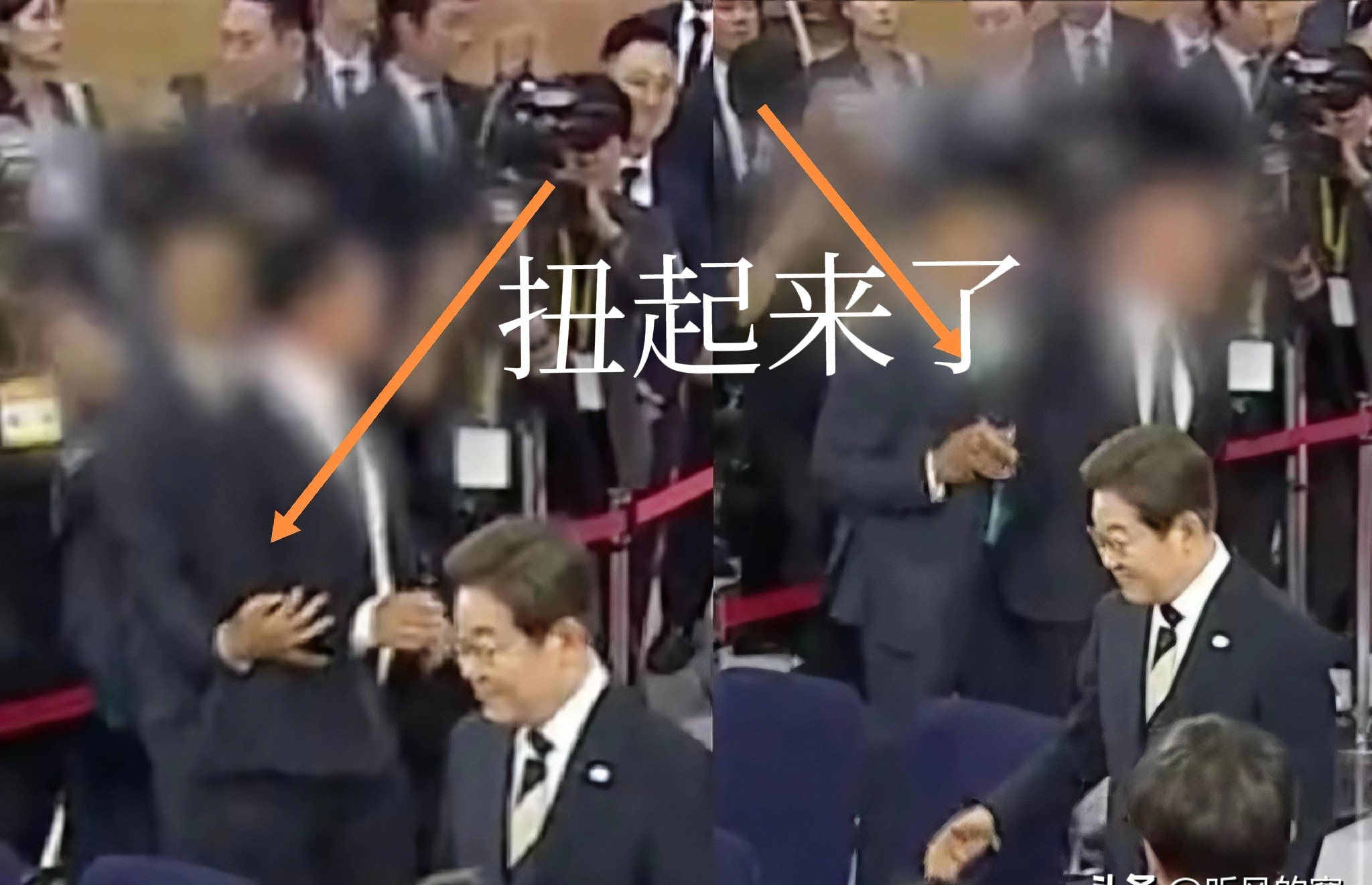 俩警卫打架，韩国这脸丢大了











---










