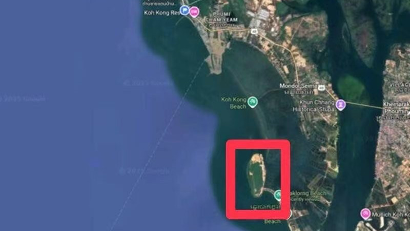 泰国海军打击柬埔寨戈约岛上炮兵阵地