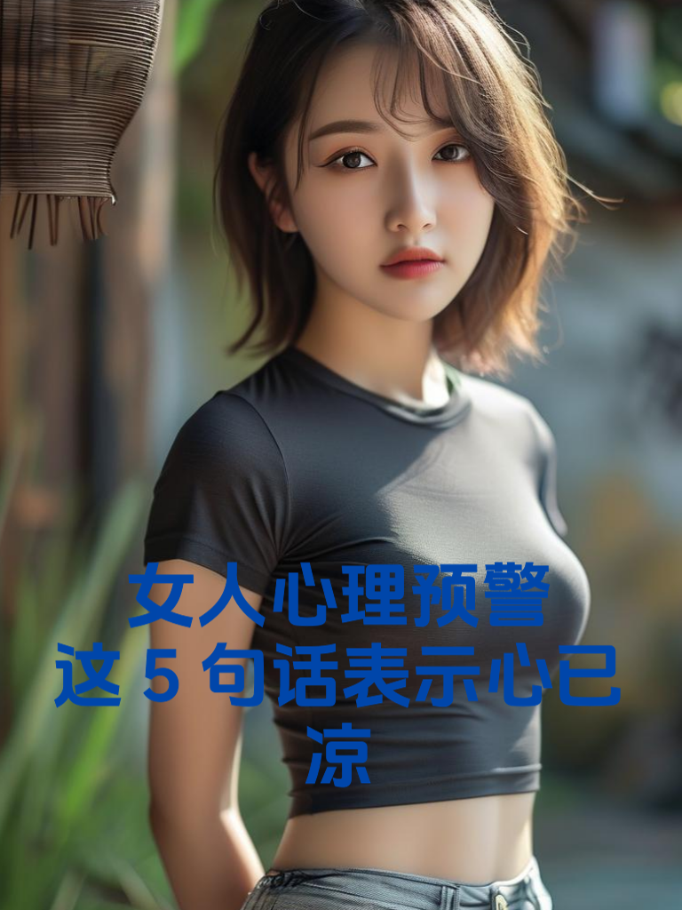 女人心理预警：这5句话表示心已凉