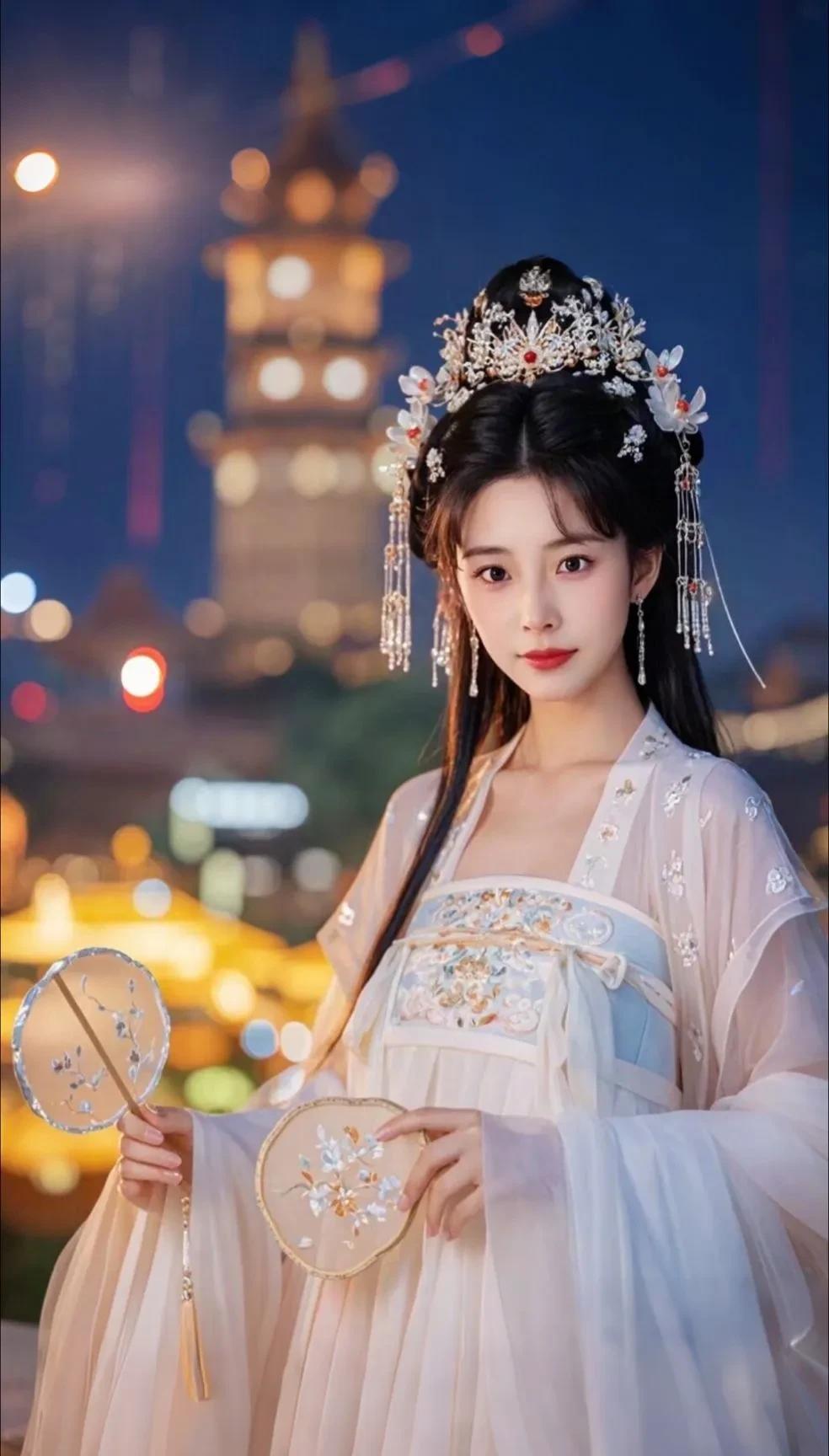 杨玉环初次侍寝便创下了纪录，
令李隆基彻底为之倾倒，甘愿被“剃头”。
有人将此事