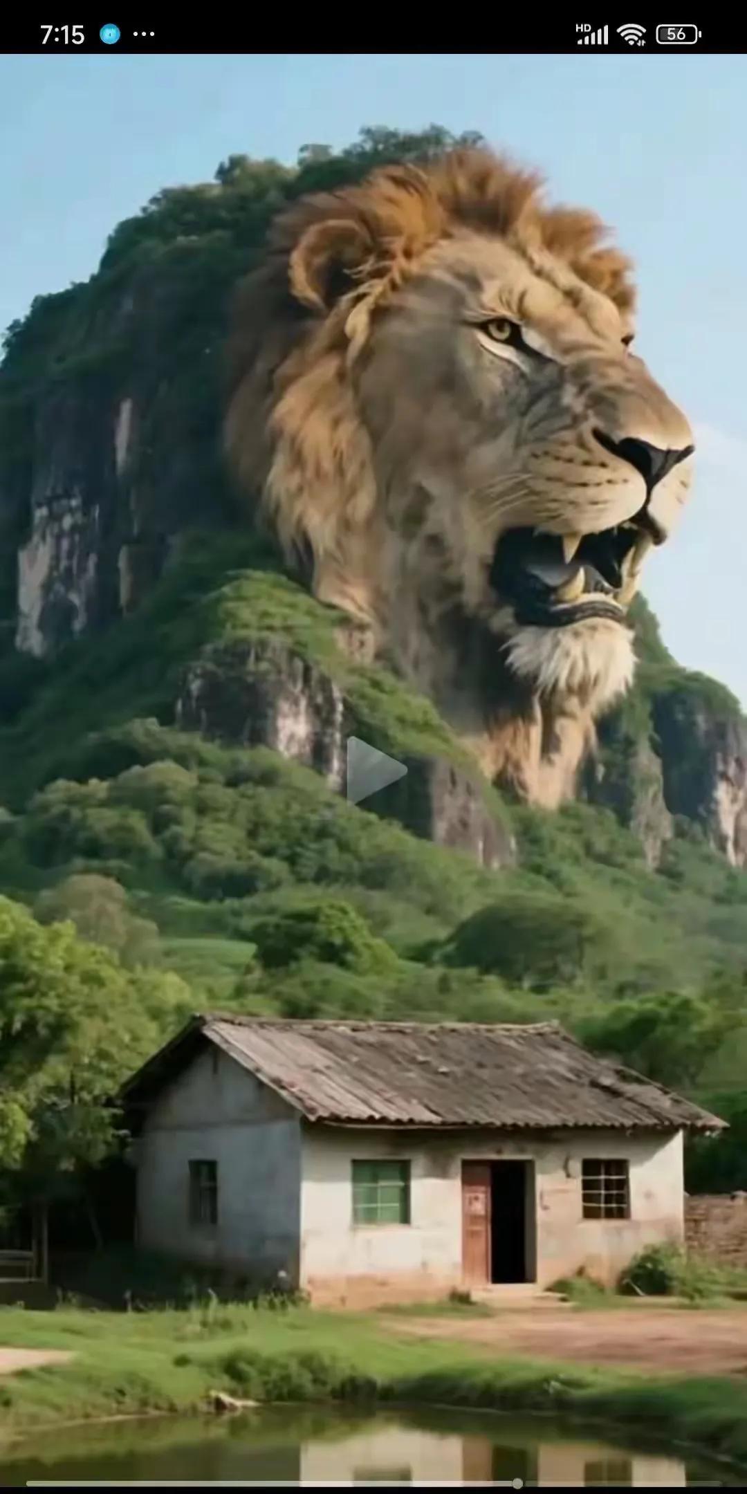 七绝·吟雄狮山
文/方立新
雄狮吼叫震幽山，
气势恢宏不一般。
百载沉眠今已醒，
