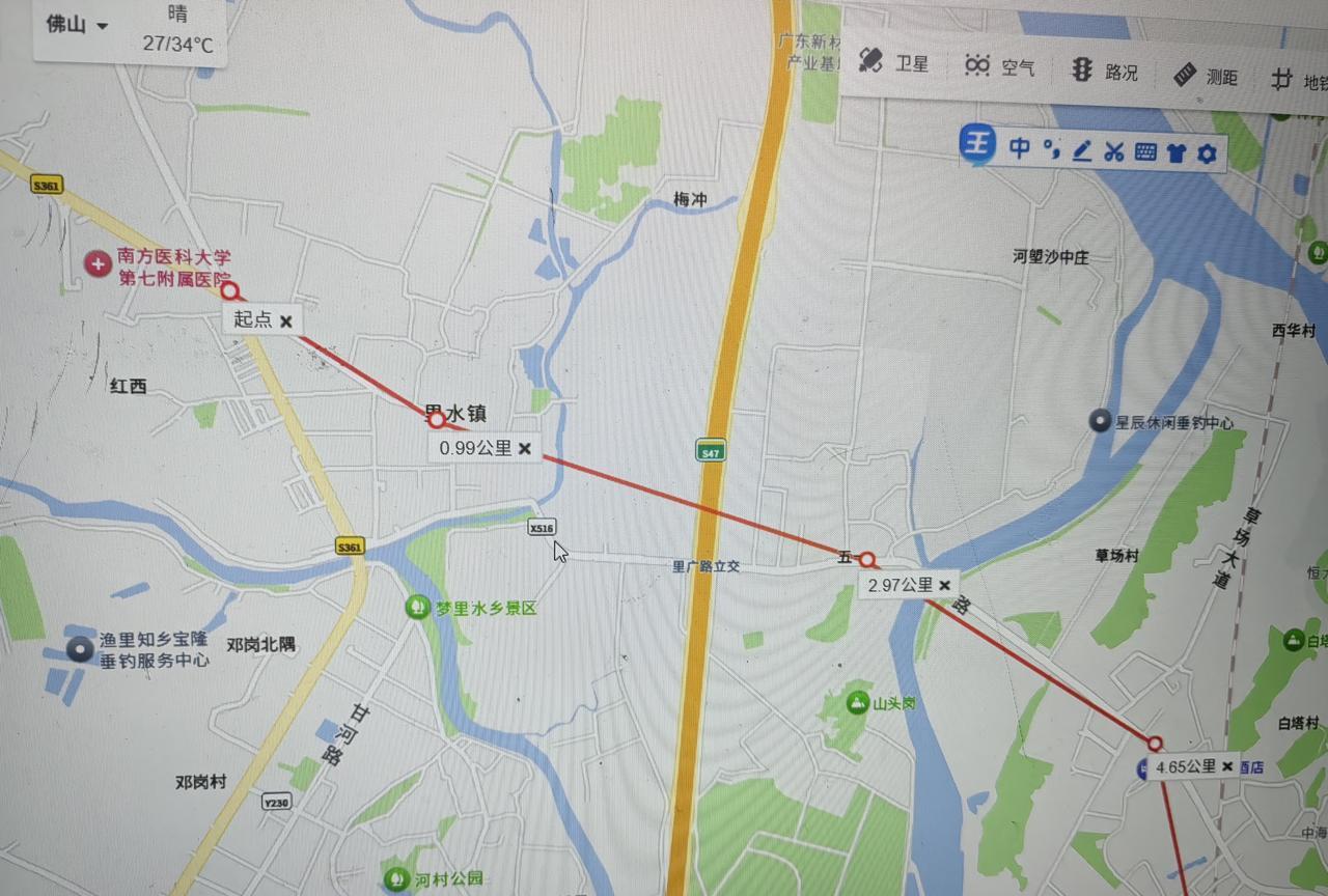 广州地铁6号线自制规划图
线路名称：广州地铁6号线
起止点：里河南路-莲峰岗
站