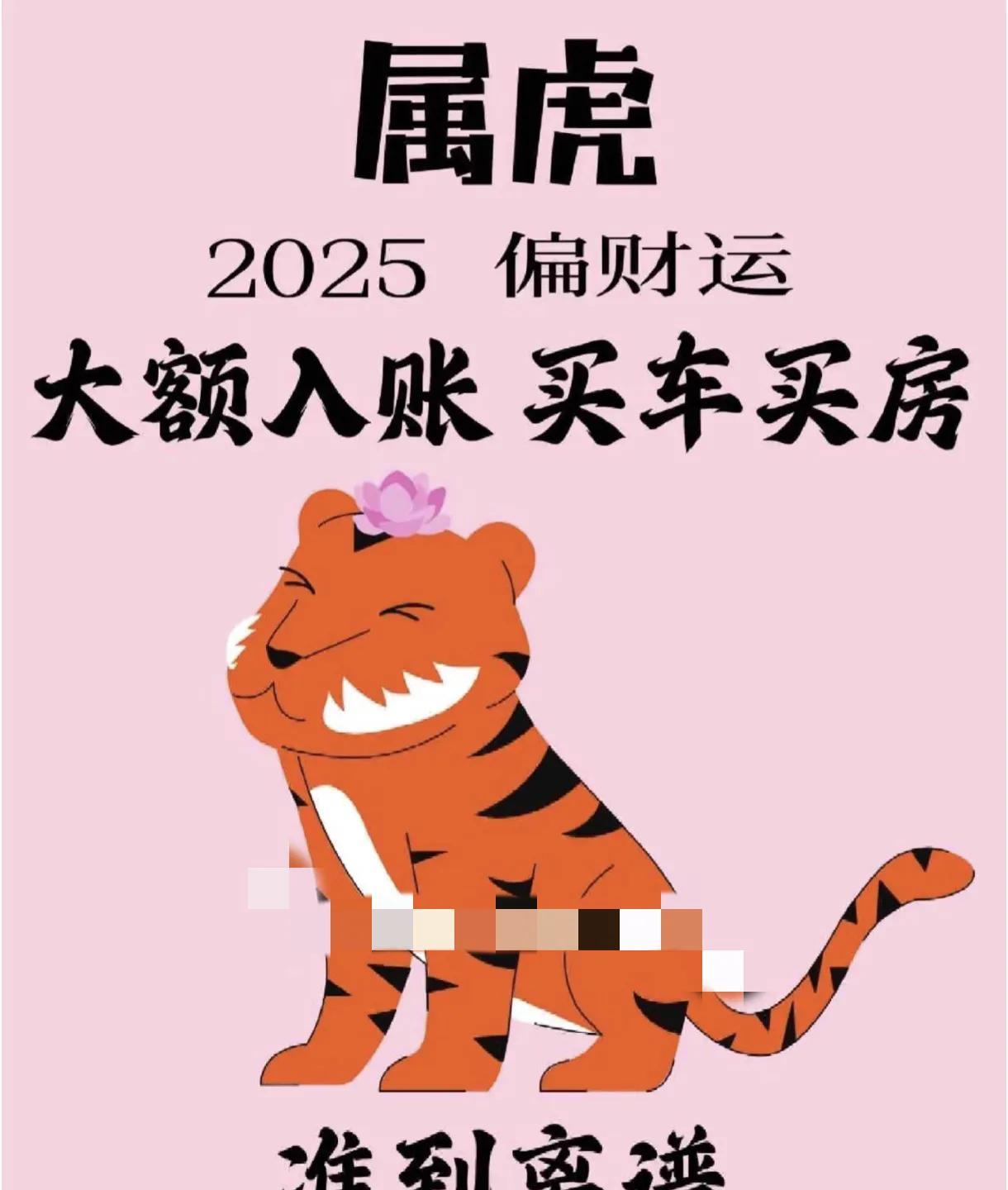 属虎2025年偏财运，大额入账，买车买房