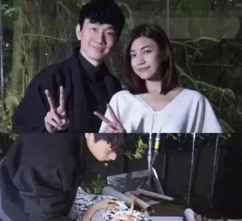 林俊杰拍MV时居然让陈妍希躺桌上当