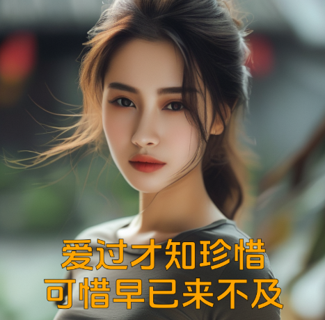 爱过才知珍惜，可惜早已来不及