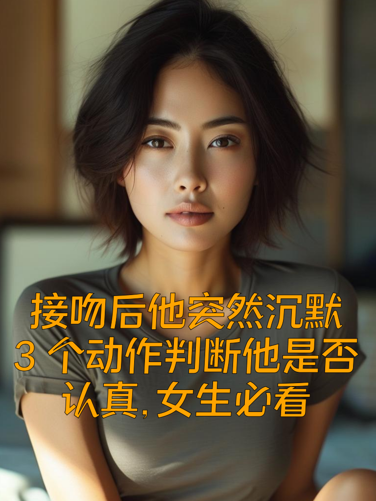 接吻后他突然沉默？3个动作判断他是否认真，女生必看