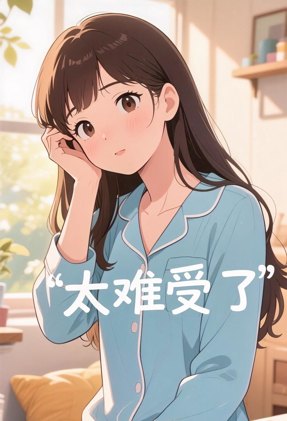 往往到了这个时候
大部分女人
才是最难受的
特别是长头发的女人，因为天气太热了。