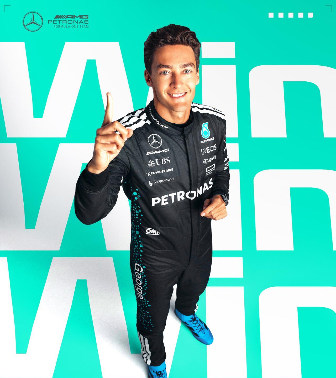 #2025F1新加坡大奖赛#
没有雨、没有安全车的新加坡是真的没意思。
拉塞尔杆