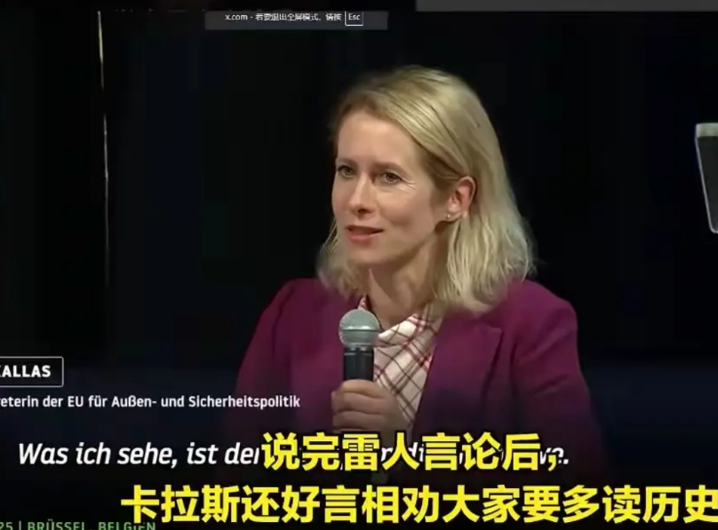 这个蠢女人，做了美英都不敢做得事，竟然将中俄排除在二战战胜国之外。
是对历史认知