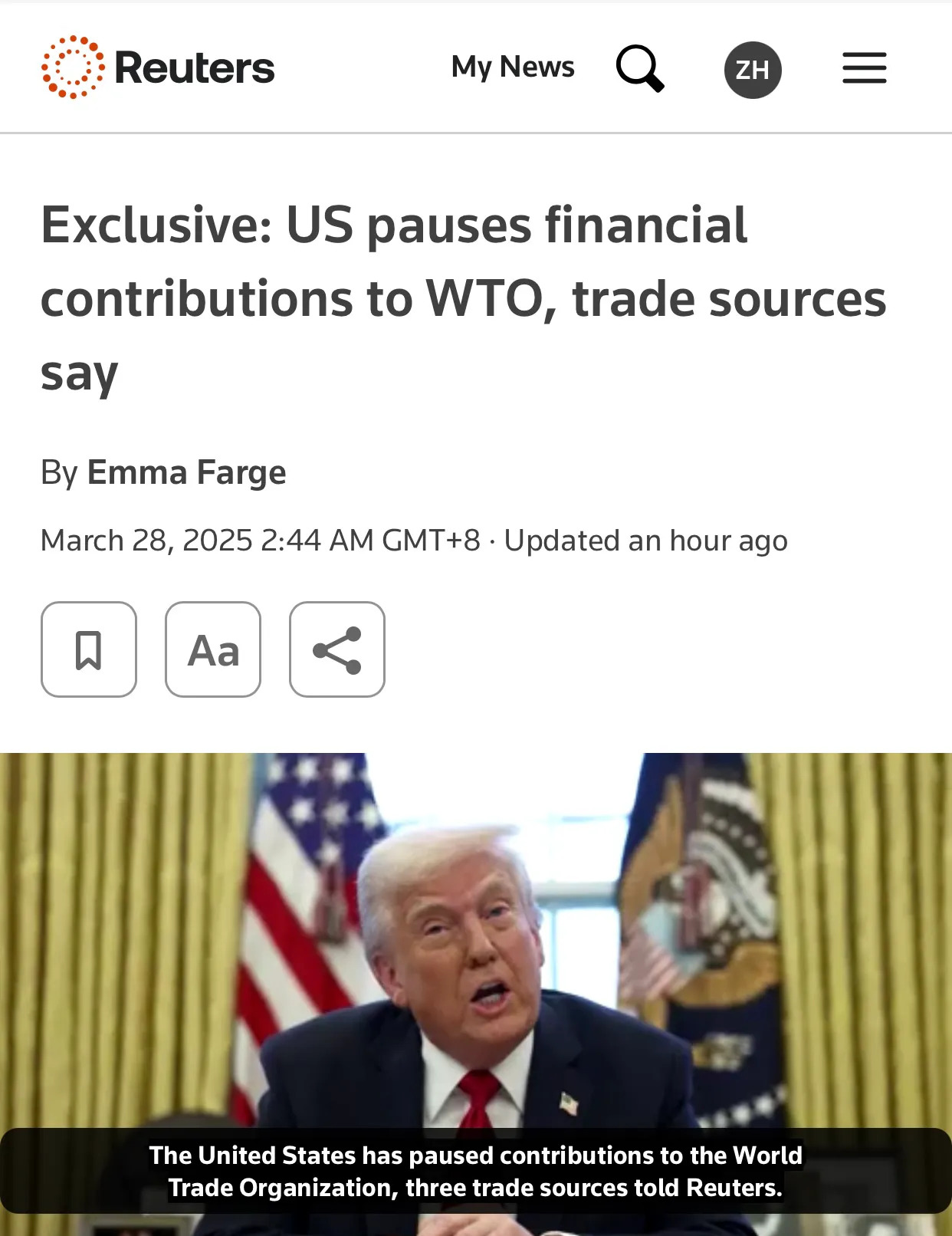 美国暂停缴纳世贸组织会费











美国停止向世贸组织缴纳会费，还被