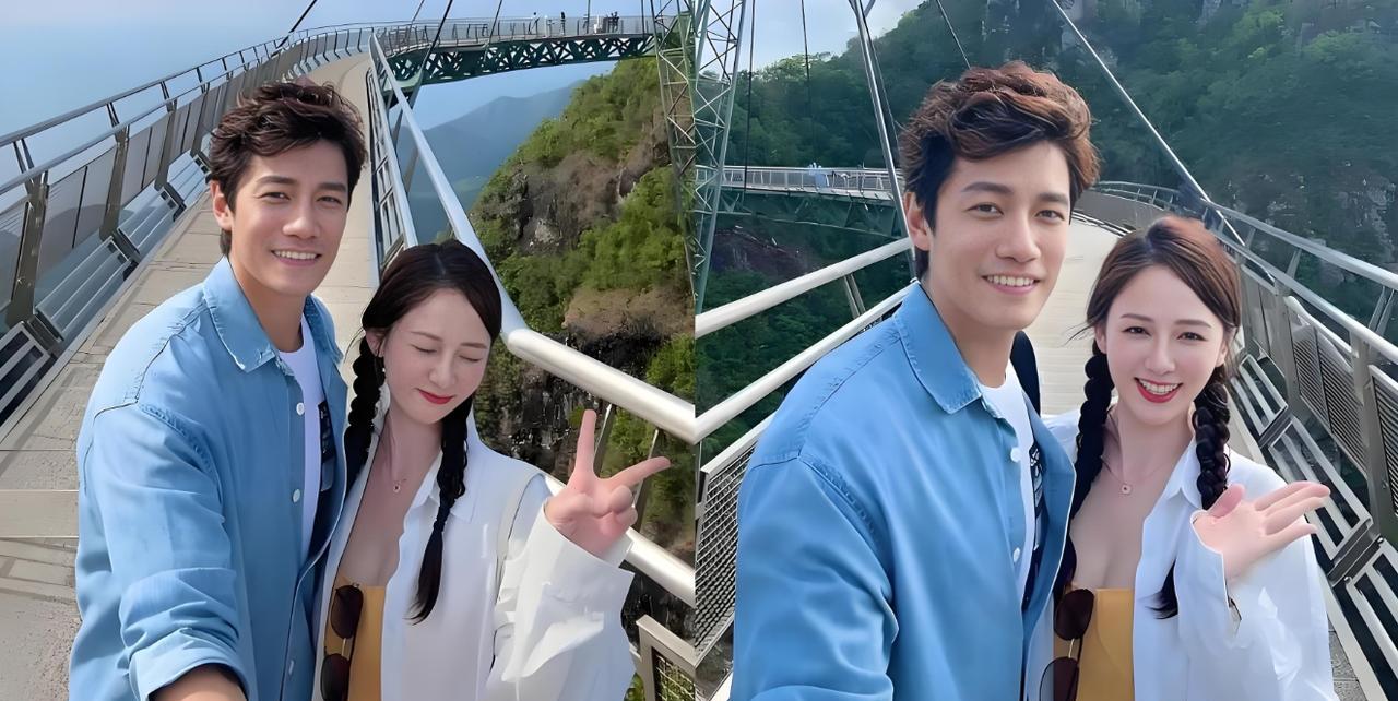 46岁陈乔恩旅游美照来袭，老公镜头下白色蛋糕裙造型惊艳，尽显幸福“肥”
陈乔恩和