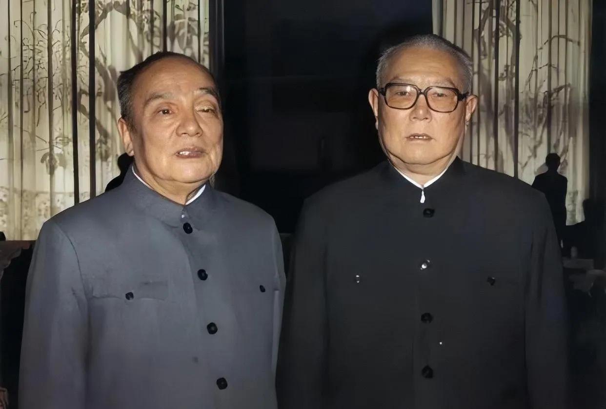 杨尚昆和李先念，他们两位都担任过国家主席。1983年，李先念当选为国家主席，他是