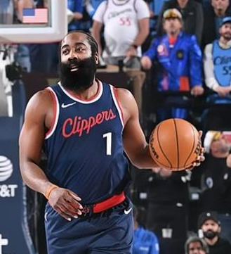 小卡轮休，哈登24分，快船惜败骑士，NBA常规赛，快船客场挑战骑士，这场比赛，小