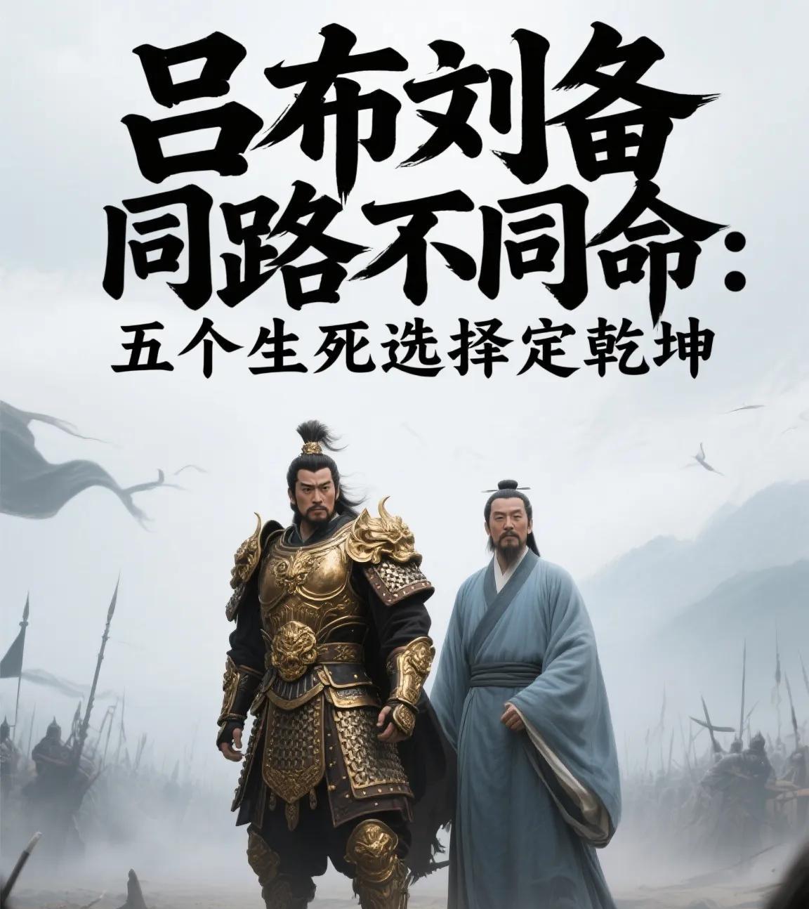 吕布刘备同路不同命：五个生死选择定乾坤
前言：一跪一挺的差距
吕布跪过三个爹：丁