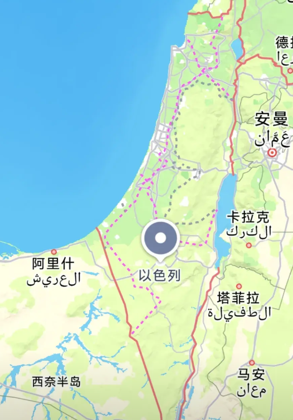 以色列国土面积狭小沙漠占比大面临大规模毁灭的腾挪空间小
   ​​​​​​​​​
