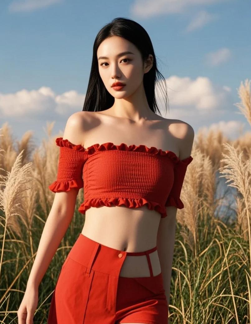 她说：“红裙是我的战袍。” 在这片苍茫里，你觉得她在“战斗”什么？