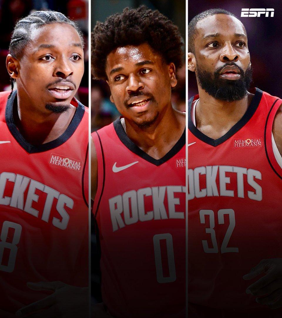 ESPN 的沙姆斯·查拉尼亚报道，火箭队计划续约自由球员贾肖恩·泰特、阿隆·霍勒