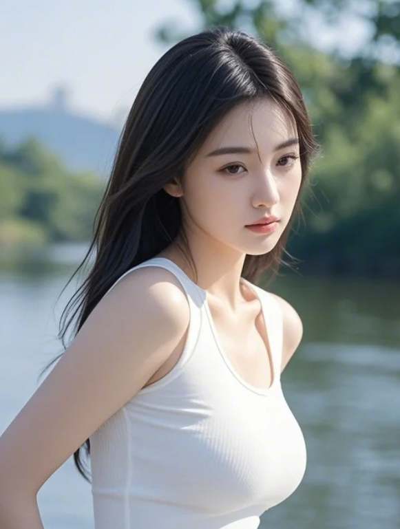 河畔涟漪，漾起少女心底的清梦