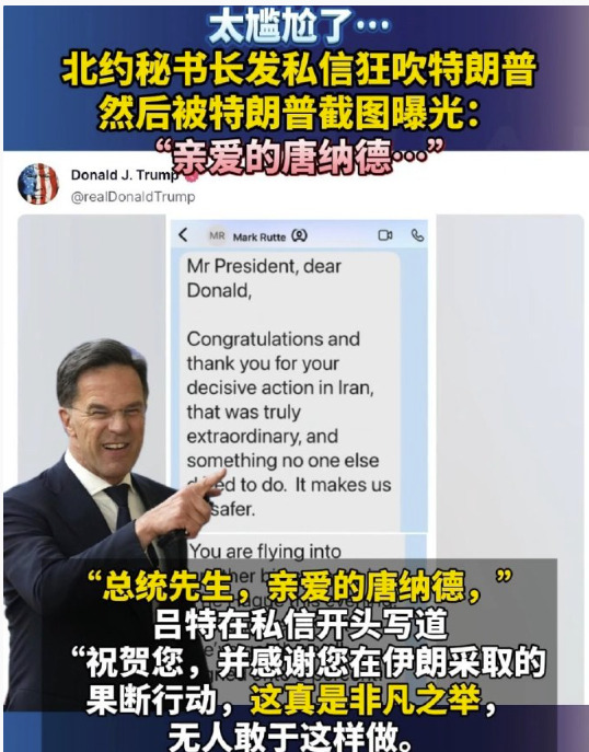北约秘书长拍马屁，尴尬的是某些国人











啥？西方没人情世故？别