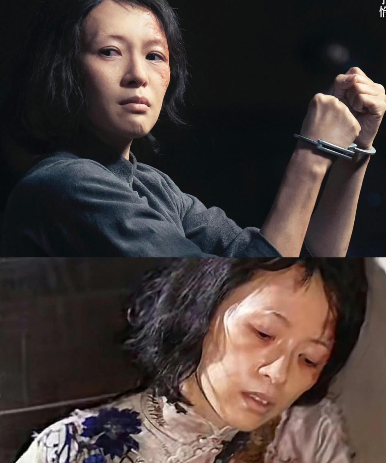 章子怡是真的厉害，脸蛋都给化成这样了，依然不影响她的气质，透过丑丑的妆容依然能看
