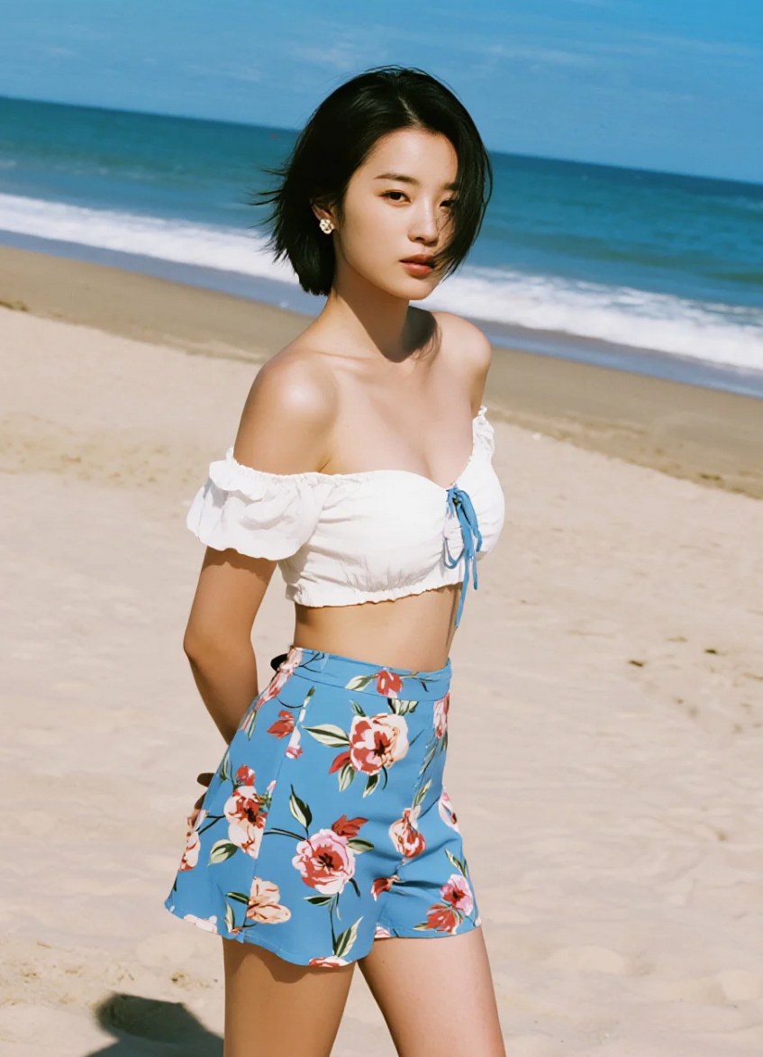 沙滩上的脚印，是夏天写给大海的情书