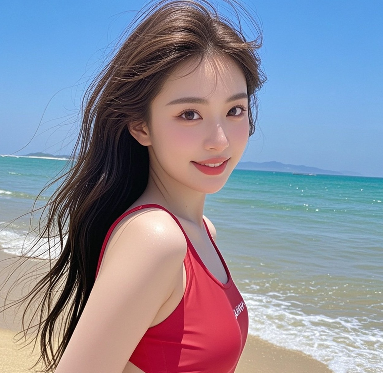 性感少妇比基尼诱惑，波涛汹涌尽显风情