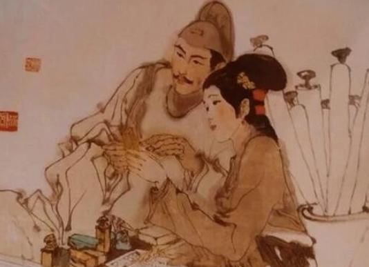 寡妇出上联“一人一碗一口锅”，秀才巧对下联，寡妇羞红脸嫁良人。
 
在中国古代，