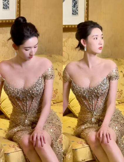 王玉雯太有实力了，好身材就大大方方展示出来。
95后女星。王玉雯近日参加某平台活