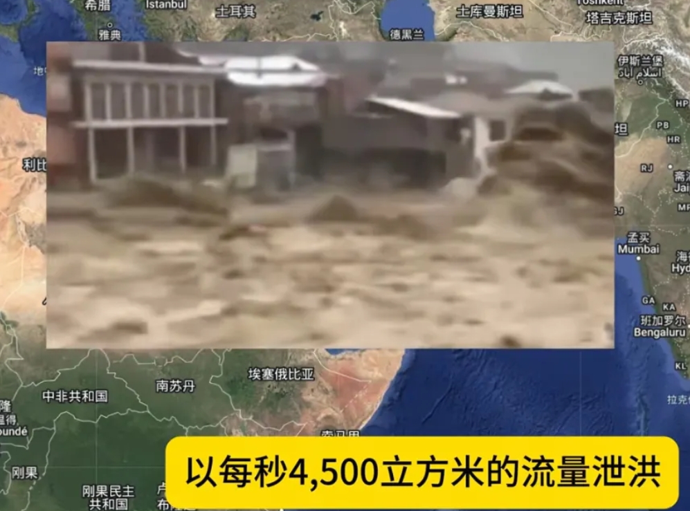 阿三还是脑洞大啊，水库蓄水几天，直接开闸把下游的巴铁村子给淹了。导致了巴铁粮食价