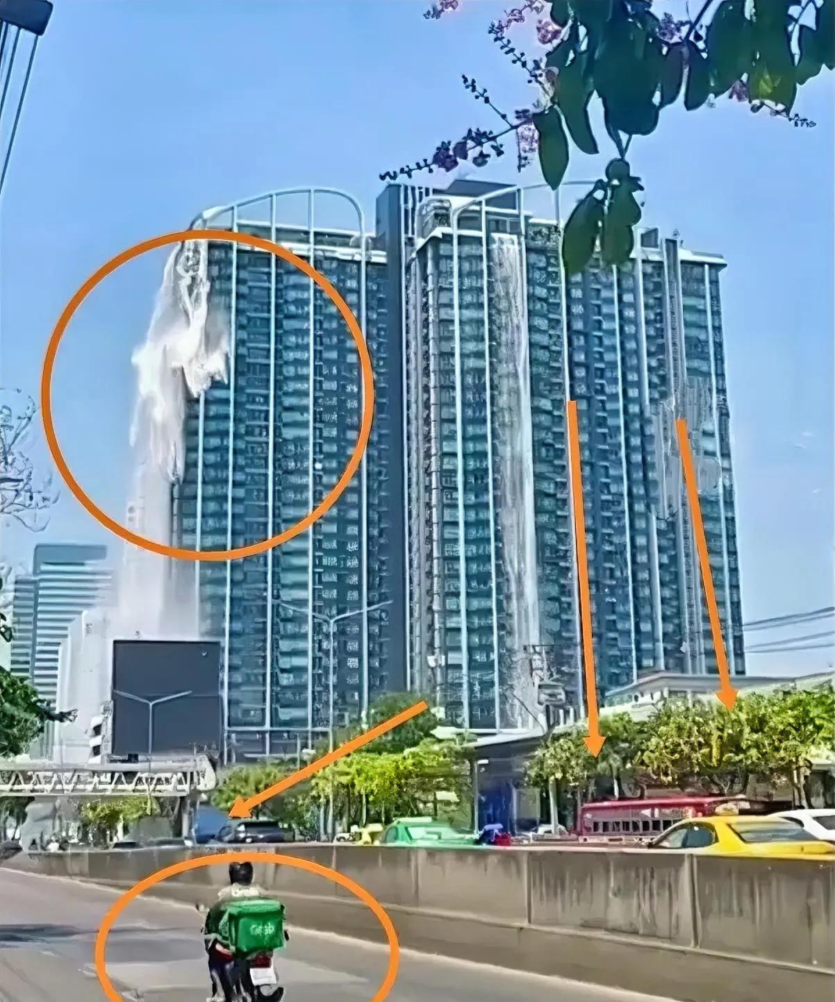 缅甸地震，有泰国网友发了一段视频。
在这里面，我发现一个扎心的细节。
天灾面前竟