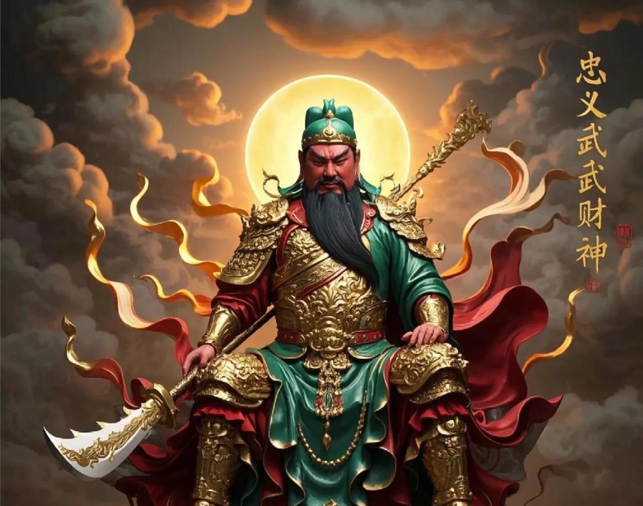 关公面前显忠诚，不拜难以得庇佑。赤面长髯的英雄形象代表着忠义精神。心怀敬畏之心向