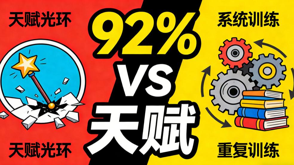 别被“天赋论”骗了！掌握一门手艺，80%靠系统训练而非天生才华