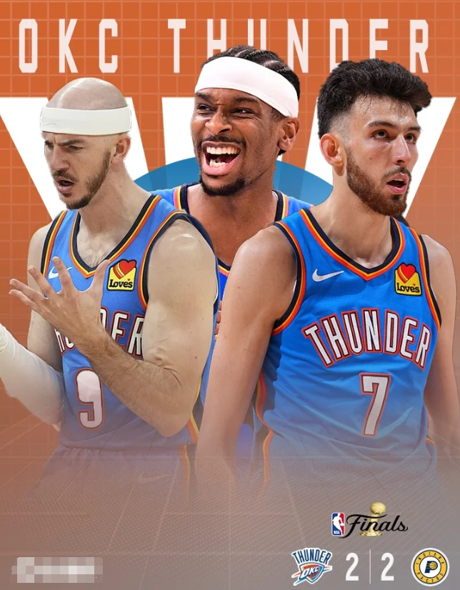 nba这硬是要保送雷霆了吗？

雷霆在客场险胜步行者，系列赛打成2比2平，联盟为