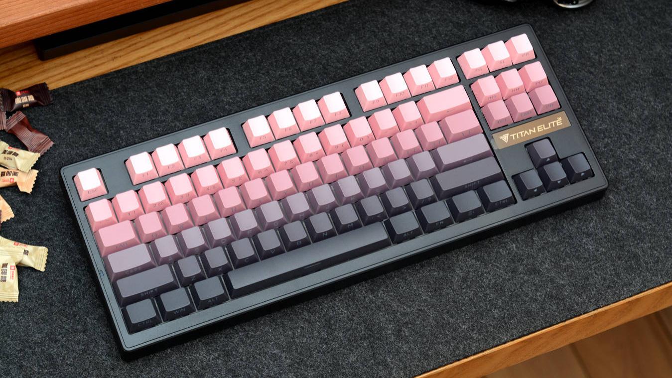五层消音结构，凯华MIX轴，泰坦精英T87三模机械键盘开箱