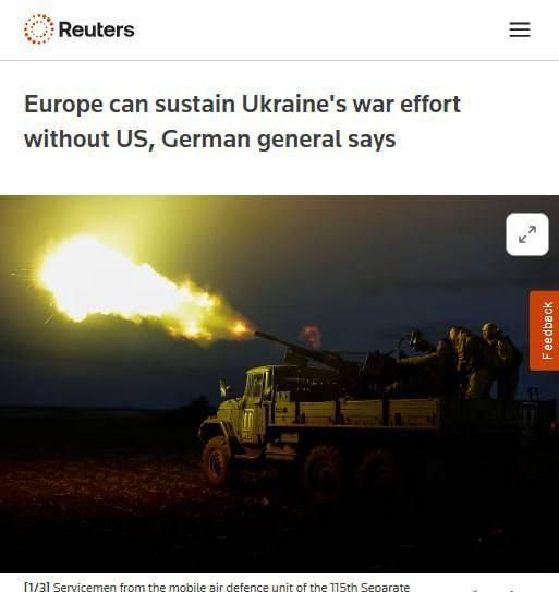 德国现在也越来越强硬了！据路透社报道，德国国防部专门负责武器采购供应的少将说，就