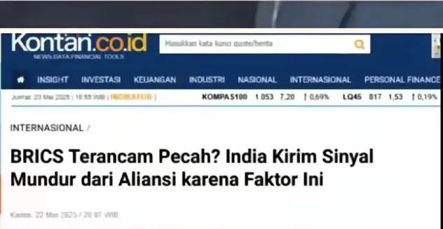 印度威胁要退出金砖国家组织，因为中国支持巴基斯坦，真是太可笑了！
说实话，看到这