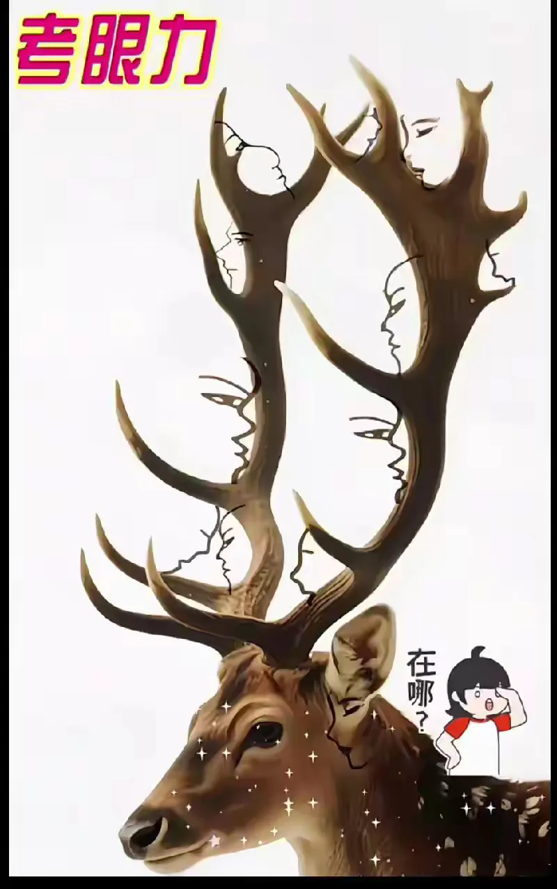 考眼力，图中有多少张人脸？
找到8张及格
找到10张优秀
找到13张以上封神