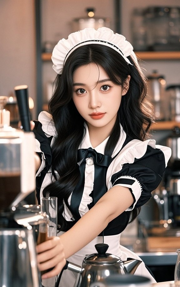 娇俏佳人似蝶飞，女仆装扮最唯美