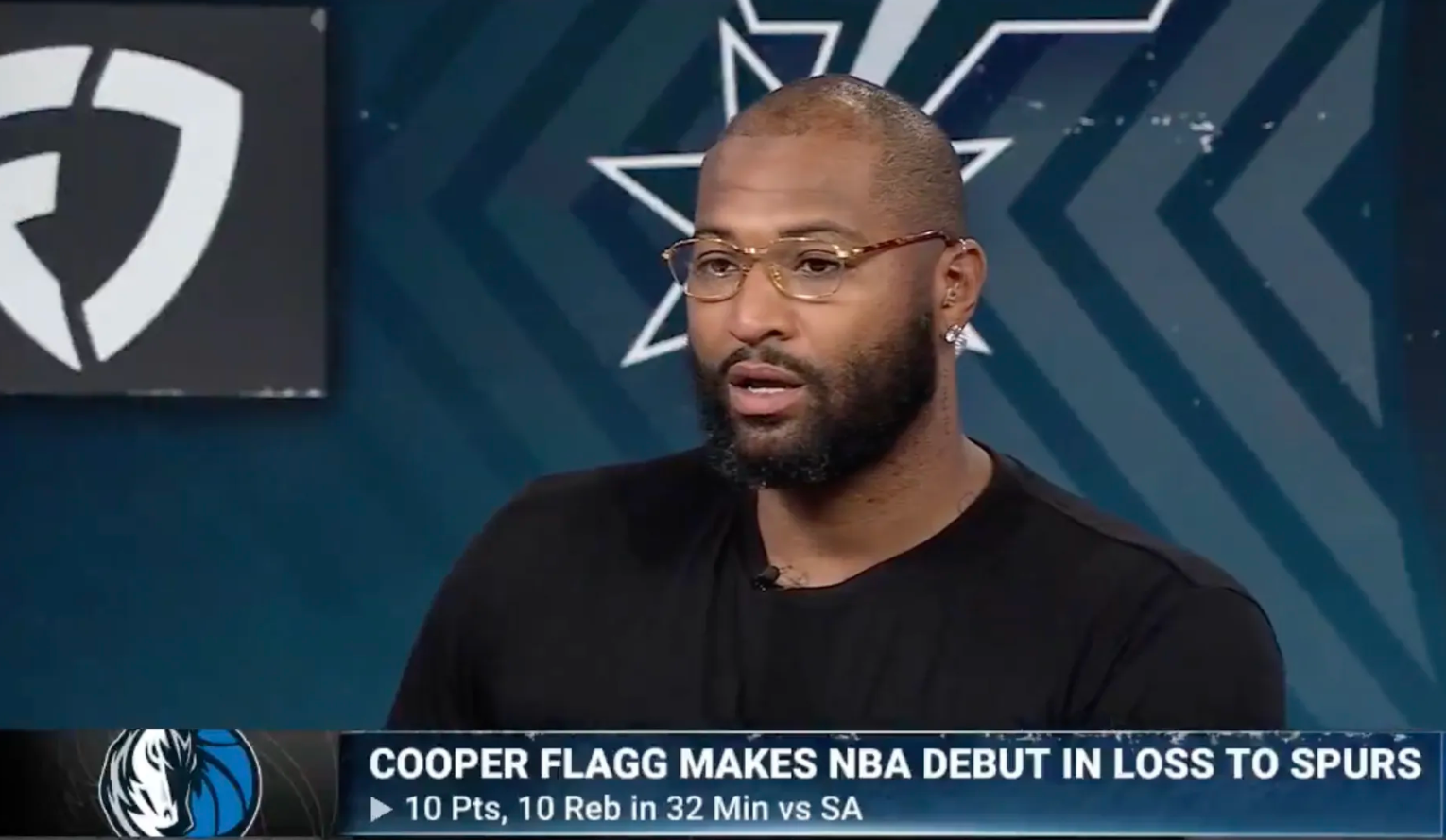 NBA常规赛，马刺125-92战胜独行侠。
德马库斯-考辛斯在一档节目中谈到了库