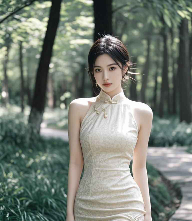 她的每一个动作，都像是在谱写一首无声的乐章。